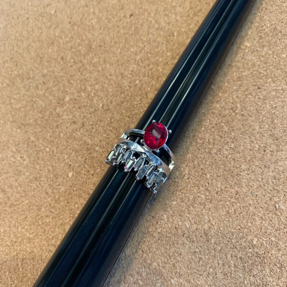 Paparazzi ruby red ring expandable back